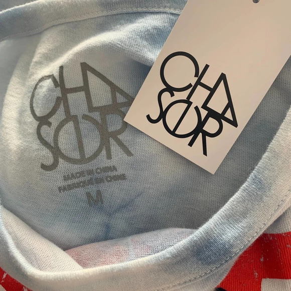 Chaser Rebel Rebel David Bowie Blue‎ Tie Dye Tee - Picture 10 of 11